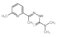 Hydrazinecarbothioamide,N,N-dimethyl-2-[1-(6-methyl-2-pyridinyl)ethylidene]- Structure