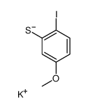 potassium 2-iodo-5-methoxy-benzenethiolate Structure