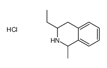 3-ethyl-1-methyl-1,2,3,4-tetrahydroisoquinoline,hydrochloride Structure