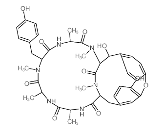 Bouvardin,3-(N-methyl-L-tyrosine)- (9CI)结构式