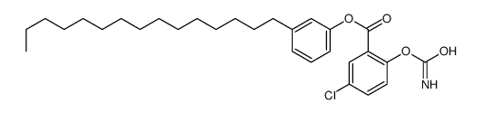 (3-pentadecylphenyl) 2-carbamoyloxy-5-chlorobenzoate结构式