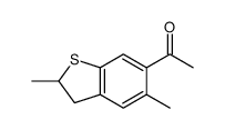 1-(2,5-dimethyl-2,3-dihydro-1-benzothiophen-6-yl)ethanone结构式