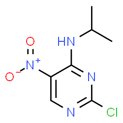 (2-chloro-5-nitro-pyrimidin-4-yl)-isopropyl-amine structure