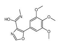 N-methyl-5-(3,4,5-trimethoxyphenyl)-1,3-oxazole-4-carboxamide Structure