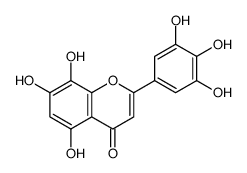 5,7,8-trihydroxy-2-(3,4,5-trihydroxyphenyl)chromen-4-one Structure