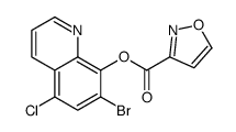 (7-bromo-5-chloroquinolin-8-yl) 1,2-oxazole-3-carboxylate Structure