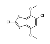 2,6-二氯-4,7-二甲氧基苯并噻唑结构式