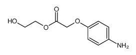 (4-Amino-phenoxy)-acetic acid 2-hydroxy-ethyl ester Structure