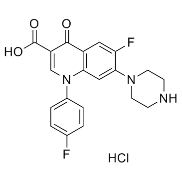 Sarafloxacin hydrochloride Structure
