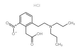2-[2-(二丙基氨基)乙基]-6-硝基苯乙酸盐酸盐结构式