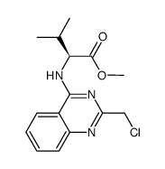 2(S)-(+)-(2-chloromethylquinazolin-4-ylamino)-3-methylbutyric acid methyl ester Structure