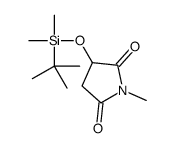 3-[tert-butyl(dimethyl)silyl]oxy-1-methylpyrrolidine-2,5-dione结构式