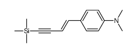 N,N-dimethyl-4-(4-trimethylsilylbut-1-en-3-ynyl)aniline结构式