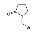 2-PYRROLIDINONE, 1-(BROMOMETHYL)-结构式