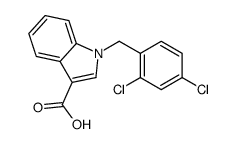 1-[(2,4-dichlorophenyl)methyl]indole-3-carboxylic acid Structure