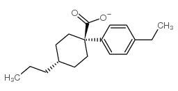 4’-反式-丙基环己基甲酸 4-乙基苯酯结构式