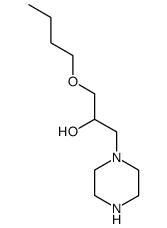 1-butoxy-3-piperazino-propan-2-ol Structure