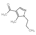 1-(5-甲基-1-丙基-1H-吡唑-4-基)乙酮结构式