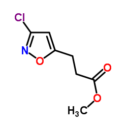 Methyl 3-(3-chloro-1,2-oxazol-5-yl)propanoate结构式