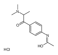 N-[4-[2-(dimethylamino)propanoyl]phenyl]acetamide,hydrochloride结构式