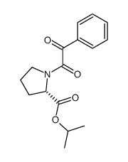 isopropyl (S)-N-(benzoylformyl)prolinate结构式