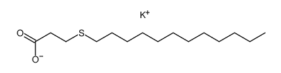 S-dodecylthiopropionic acid, potassium salt Structure
