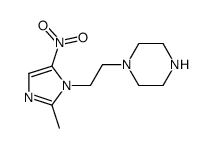 1-(2-(2-methyl-5-nitro-1H-imidazol-1-yl)ethyl)piperazine结构式