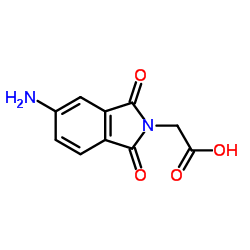 2-(5-Amino-1,3-dioxoisoindolin-2-yl)acetic acid Structure