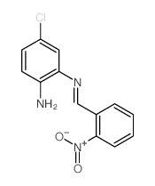 1,2-Benzenediamine,4-chloro-N2-[(2-nitrophenyl)methylene]-结构式