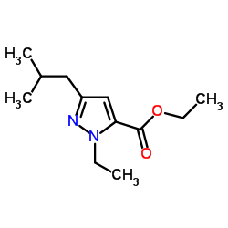 Ethyl 1-ethyl-3-isobutyl-1H-pyrazole-5-carboxylate Structure