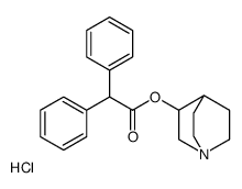 1-azabicyclo[2.2.2]octan-3-yl 2,2-diphenylacetate,hydrochloride Structure