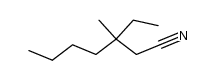 3-ethyl-3-methyl-heptanenitrile Structure