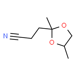 1,3-Dioxolane-2-propanenitrile,2,4-dimethyl- Structure