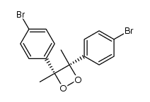 (3S,4R)-3,4-bis(4-bromophenyl)-3,4-dimethyl-1,2-dioxetane Structure