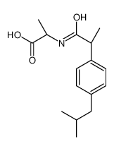 (2S)-2-[2-[4-(2-methylpropyl)phenyl]propanoylamino]propanoic acid Structure