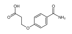 3-(4-氨基甲酰苯氧基)丙酸结构式