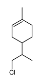 4-(1-chloropropan-2-yl)-1-methylcyclohexene Structure