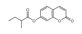 2-methylbutyric acid 2-oxo-2H-chromen-7-yl ester Structure