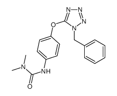 3-[4-(1-benzyltetrazol-5-yl)oxyphenyl]-1,1-dimethylurea Structure