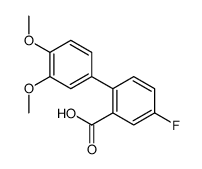 2-(3,4-dimethoxyphenyl)-5-fluorobenzoic acid结构式