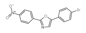 5-(4-溴苯基)-2-(4-硝基苯基)噁唑结构式