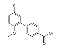 5-氟-2-甲氧基-[1,1-联苯]-4-羧酸结构式