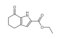7-氧代-4,5,6,7-四氢-1H-吲哚-2-羧酸乙酯结构式