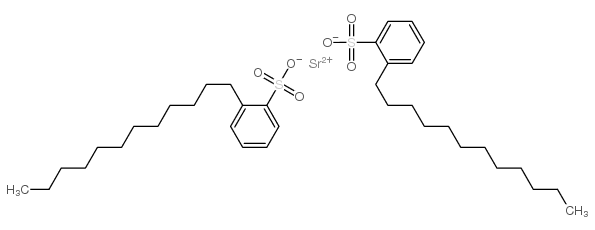 Strontium dodecyl benzene sulfonate structure