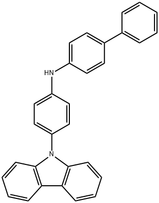 联苯-4-基-(4-咔唑-9-基-苯基)-胺结构式