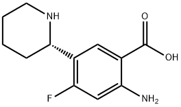 (S)-2-Amino-4-fluoro-5-piperidin-2-yl-benzoic acid Structure
