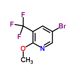 5-Bromo-2-methoxy-3-(trifluoromethyl)pyridine Structure