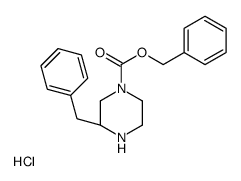 (R)-3-苄基哌嗪-1-甲酸苄酯盐酸盐结构式