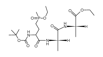 (9S,12S)-ethyl 6-(2-(ethoxy(methyl)phosphoryl)ethyl)-2,2,9,12-tetramethyl-4,7,10-trioxo-3-oxa-5,8,11-triazatridecan-13-oate Structure