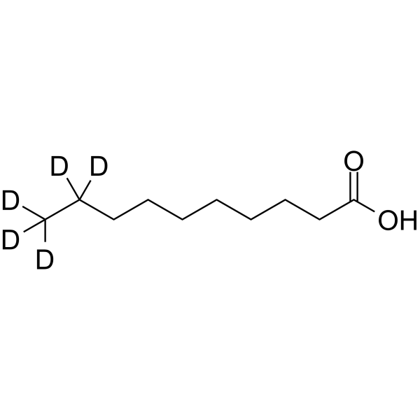 Decanoic acid-d5 Structure